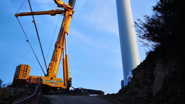 来了！首台XCA1200_I落户广东，，，，，，，中国风电吊装千吨级阵营再添劲旅