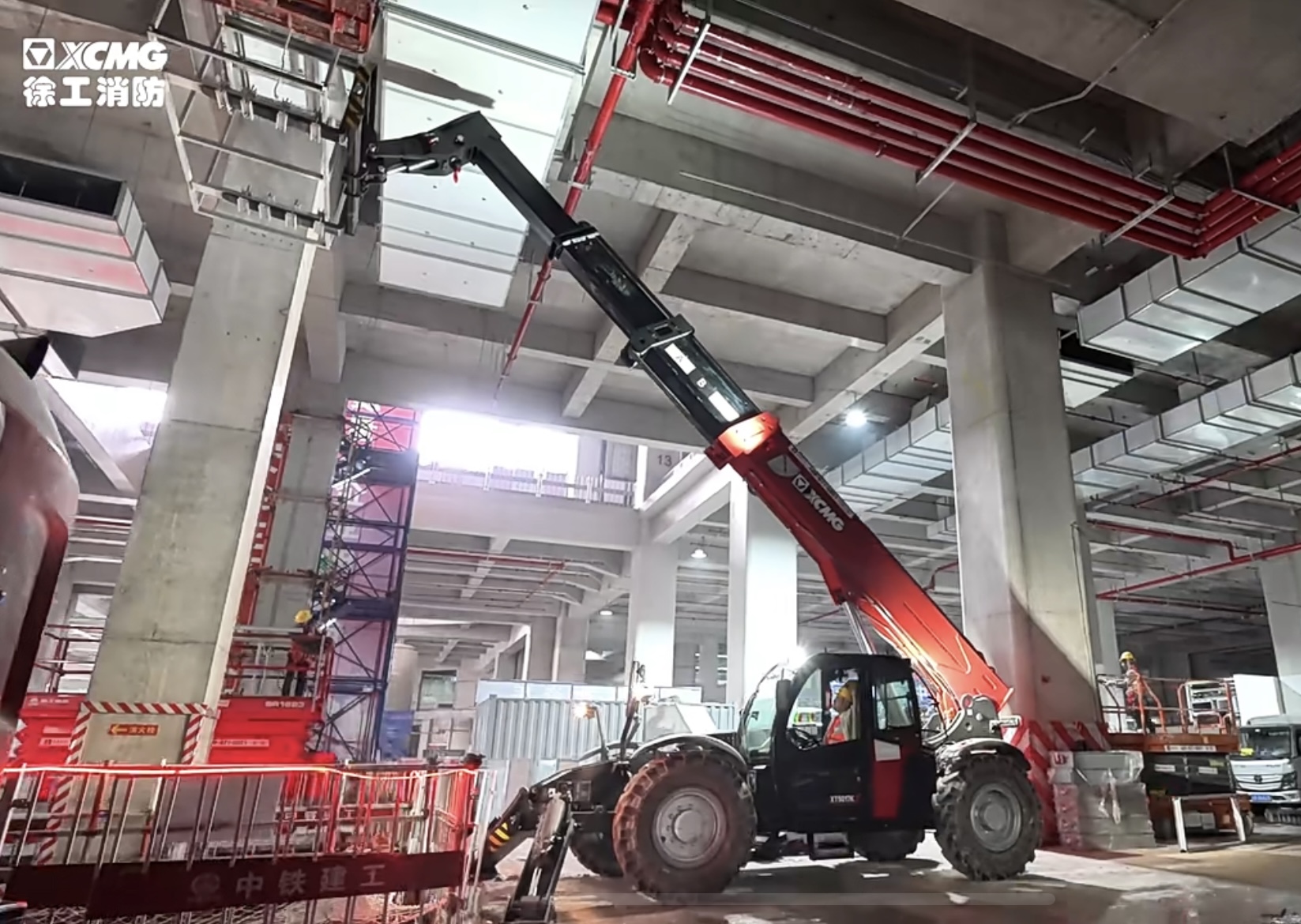 客户用了都说好！云顶集团XT5017K伸缩臂叉装车施工纪实