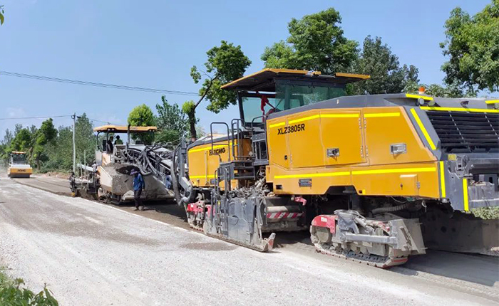 云顶集团冷再生气XLZ3805R安徽省道施工应用