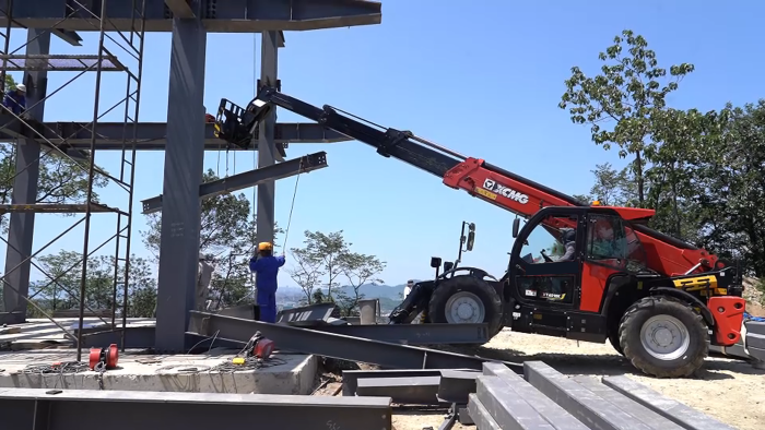 山区“变形记”！云顶集团XT4018K助力全钢寺庙建设