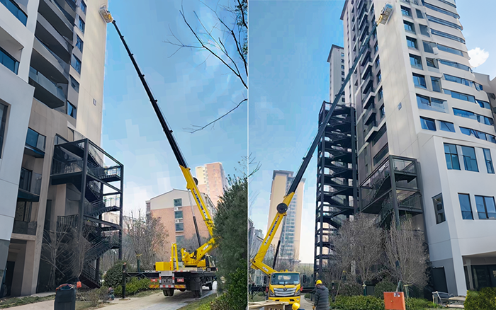 高楼施工遇 “拦路虎”？？？云顶集团 GKS45A 小飞臂 “精准走位”